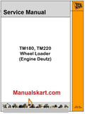 JCB TM180, TM220 Wheel Loader Repair Service Manual PDF [Engine Deutz]