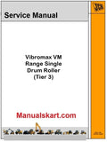 JCB Vibromax VM Range Single Drum Roller Pdf Repair Service Manual (Tier 3)
