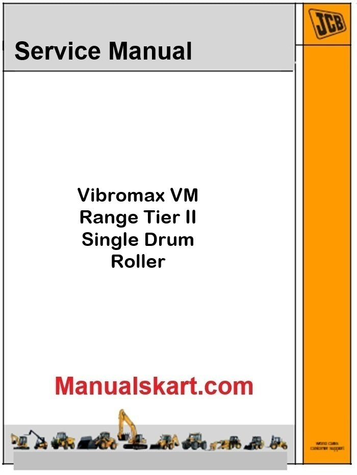 JCB Vibromax VM Range Tier II Single Drum Roller Pdf Repair Service Manual