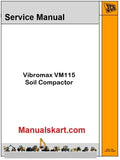 JCB Vibromax VM115 Soil Compactor Pdf Repair Service Manual