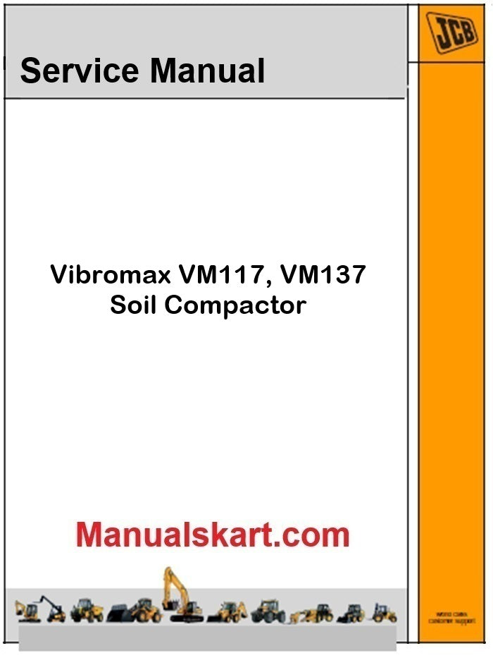 JCB Vibromax VM117, VM137 Soil Compactor Pdf Repair Service Manual (Tier 4i)