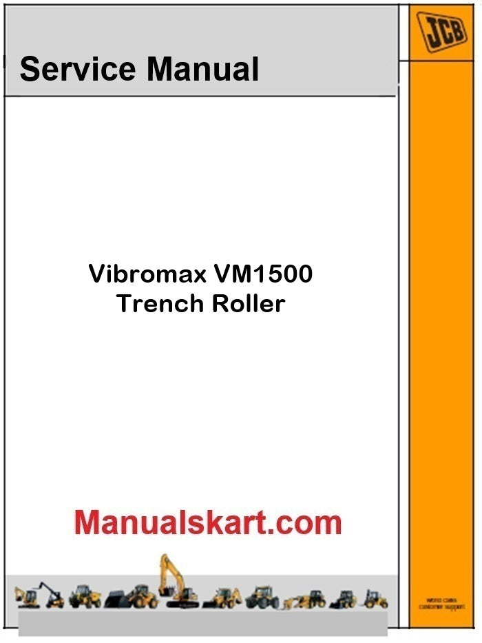 JCB Vibromax VM1500 Trench Roller Pdf Repair Service Manual