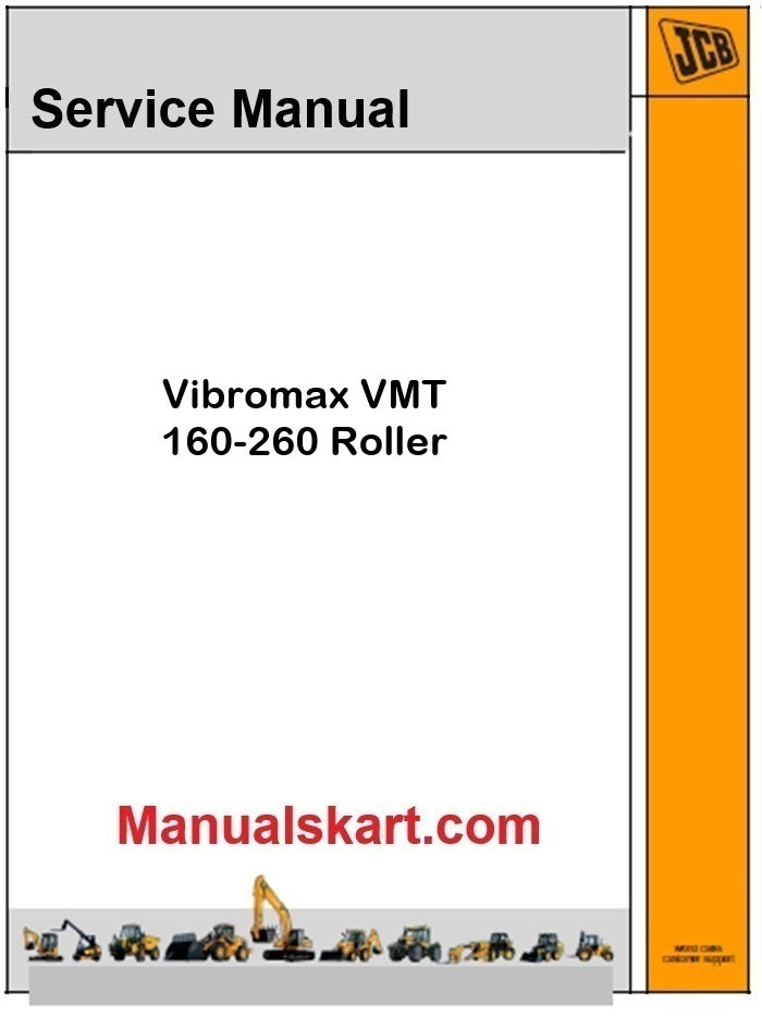 JCB Vibromax VMT 160-260 Roller Repair Service Manual PDF