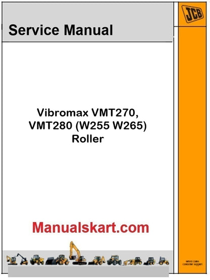 JCB Vibromax VMT270, VMT280 (W255 W265) Roller Repair Service Manual PDF