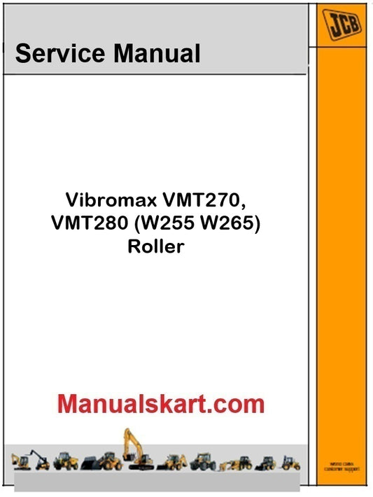 JCB Vibromax VMT270, VMT280 (W255 W265) Roller Repair Service Manual PDF