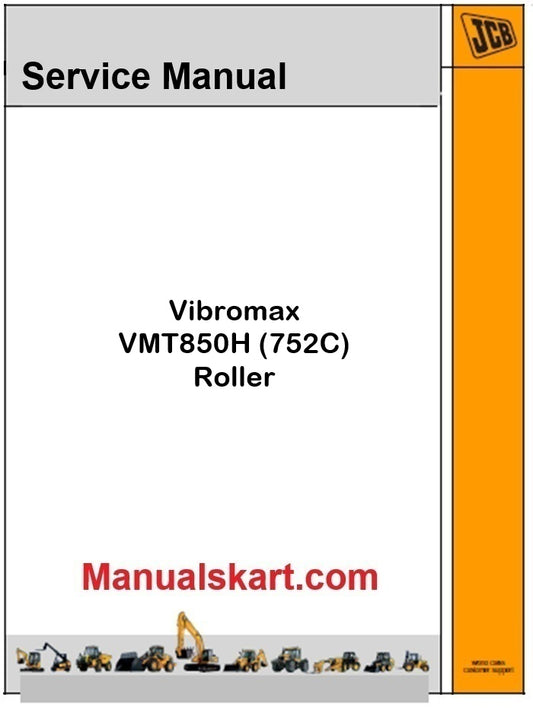 JCB Vibromax VMT850H (752C) Roller Pdf Repair Service Manual