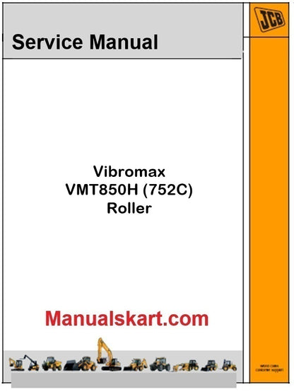 JCB Vibromax VMT850H (752C) Roller Repair Service Manual PDF