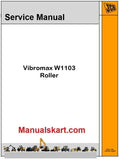 JCB Vibromax W1103 Roller Repair Service Manual PDF