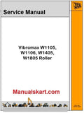 JCB Vibromax W1105, W1106, W1405, W1805 Roller Repair Service Manual PDF