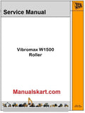 JCB Vibromax W1500 Roller Pdf Repair Service Manual