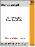JCB VM106 Vibratory Single Drum Roller Pdf Repair Service Manual