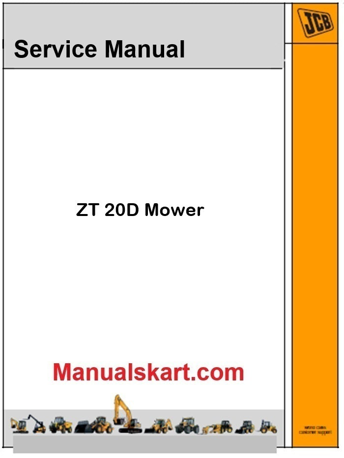JCB ZT 20D Mower Pdf Repair Service Manual