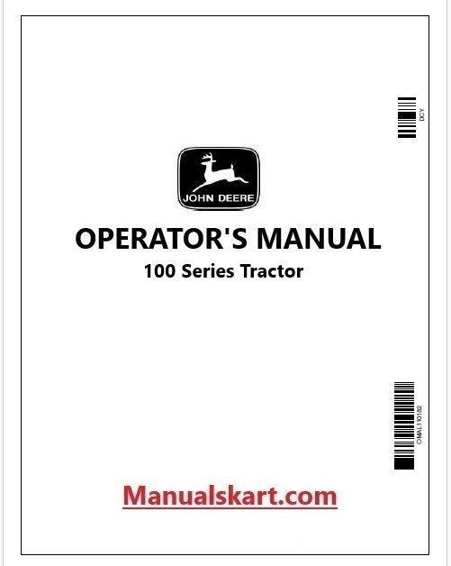 John Deere 100 Series Tractor Pdf Operator's Manual OMGX23181