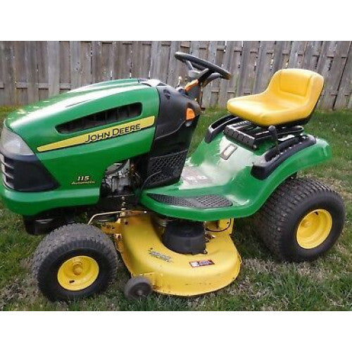 John Deere 102, 115, 125, 135, 145, 155C, 190C Lawn, Yard Tractor Pdf Repair Service Technical Manual TM2328CCE