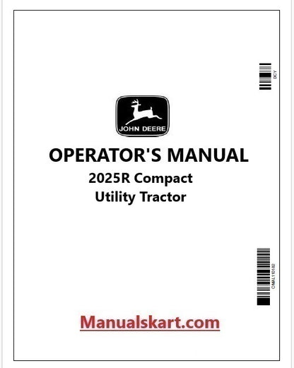 John Deere 2025R Compact Utility Tractor Pdf Operator's Manual OMLVU33903