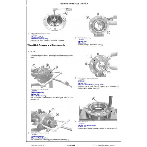 John Deere 210LE Landscape Loader Service Repair Technical Manual TM10149 2