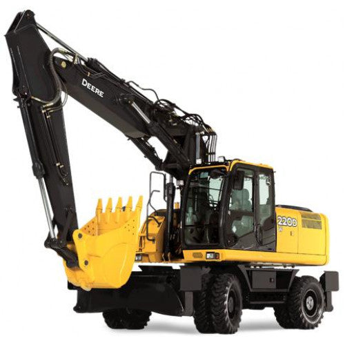 John Deere 220DW Wheeled Excavator Pdf Service Repair Technical Manual - TM10545