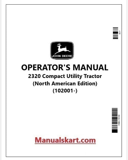 John Deere 2320 Compact Utility Tractor Pdf Operator's Manual OMLVU16740