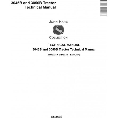 John Deere 3045B and 3050B Tractor Service Repair Technical Manual Pdf - TM703219