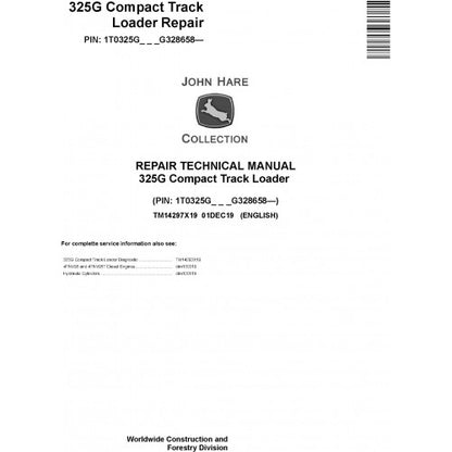 John Deere 325G Compact Track Loader Pdf Repair Service Technical Manual TM14297X19 2