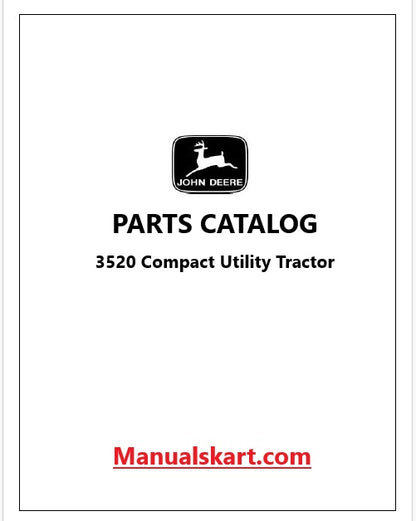 John Deere 3520 Compact Utility Tractor Pdf Parts Catalog Manual PC9394