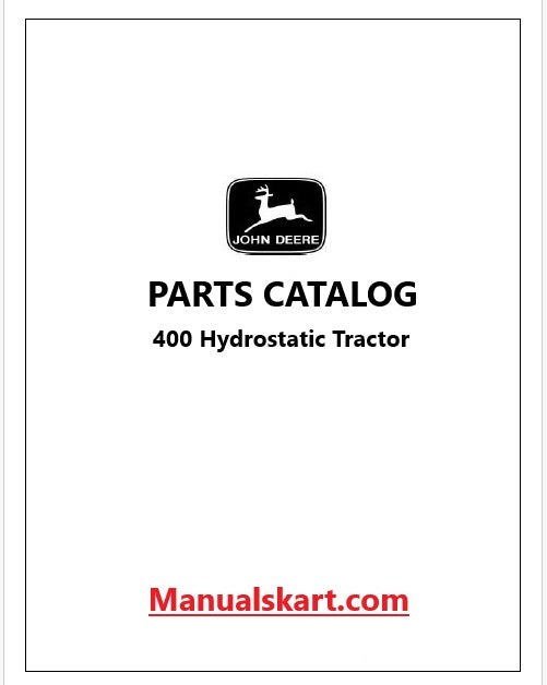 John Deere 400 Hydrostatic Tractor Pdf Parts Catalog Manual PC1475