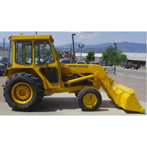 John Deere 401D Utility Construction Tractor / Backhoe Loader Pdf Repair Service Technical Manual TM1271