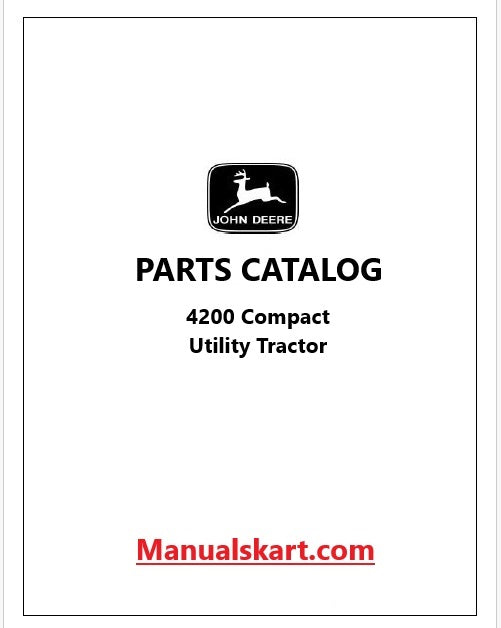 John Deere 4200 Compact Utility Tractor Pdf Parts Catalog Manual PC2692