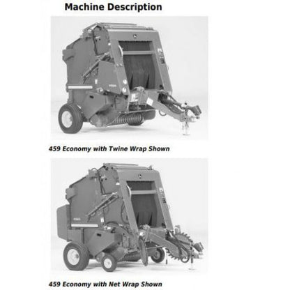 John Deere 459 Economy Hay and Forage Round Balers All Inclusive Service Repair Technical Manual Pdf - TM140619 2