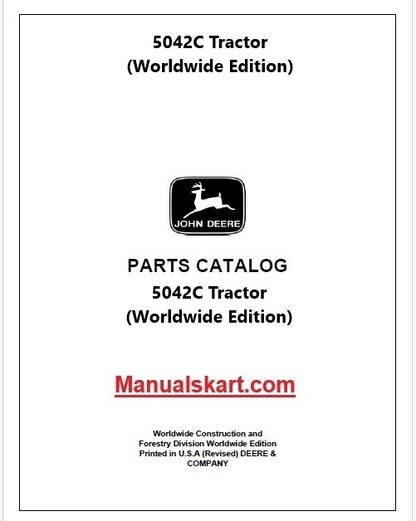 John Deere 5042C Tractor Pdf Parts Catalog Manual PC12541