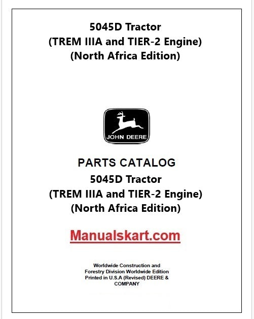 John Deere 5045D Tractor Pdf Parts Catalog Manual PC11531