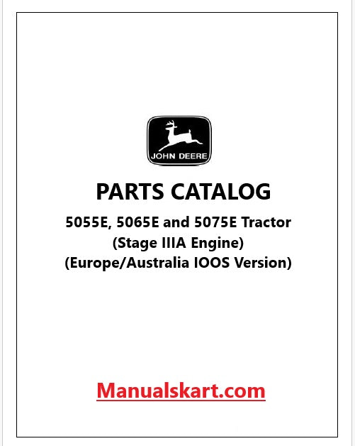 John Deere 5055E, 5065E and 5075E Tractor Pdf Parts Catalog Manual PC4538