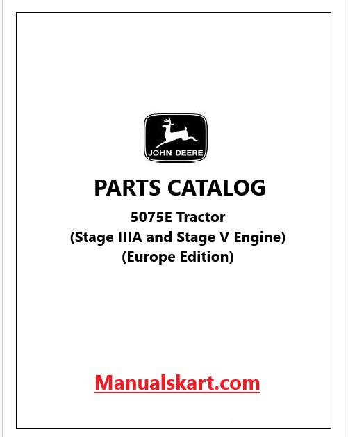 John Deere 5075E Tractor Pdf Parts Catalog Manual PC11748