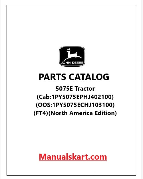 John Deere 5075E Tractor Pdf Parts Catalog Manual PC11986