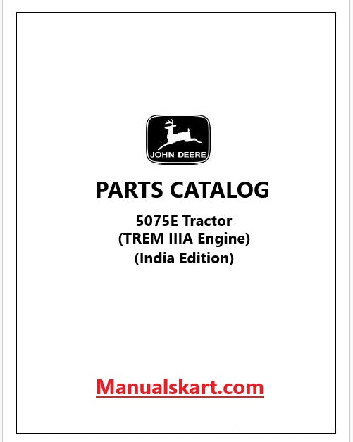 John Deere 5075E Tractor Pdf Parts Catalog Manual PC4719