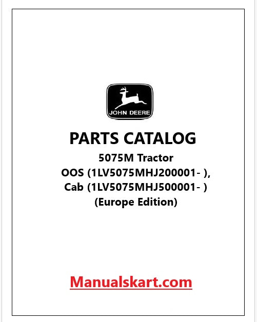 John Deere 5075M Tractor Pdf Parts Catalog Manual PC13354