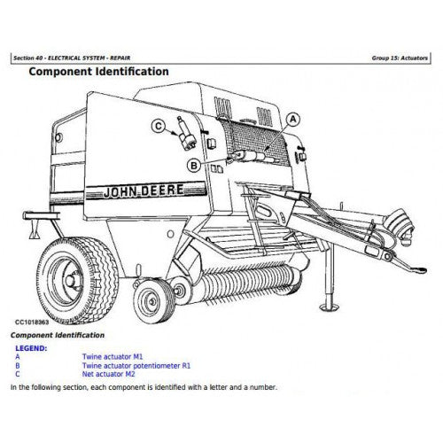 John Deere 565 and 575 Hay and Forage Round Balers All Inclusive Service Repair Technical Manual Pdf - TM3282