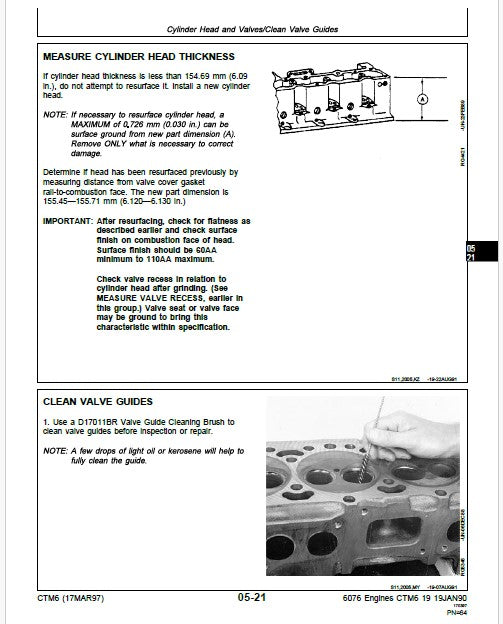 John Deere 6076 Engines Pdf Repair Service Manual CTM6 3