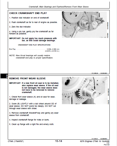 John Deere 6076 Engines Pdf Repair Service Manual CTM6 2
