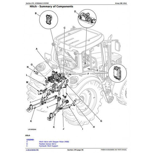 John Deere 6105J, 6105JH, 6140J, 6140JH, 6155J and 6155JH Tractor Diagnostic and Tests Service Manual Pdf - TM609419 2