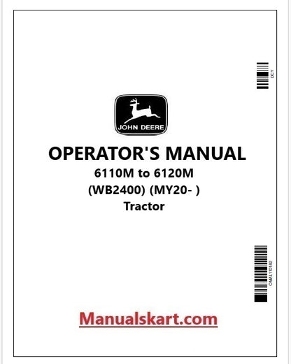 John Deere 6110M to 6120M Tractor Pdf Operator's Manual OMAL229622