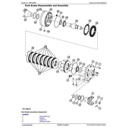 John Deere 624K 4WD Loader Pdf Repair Service Technical Manual TM12103