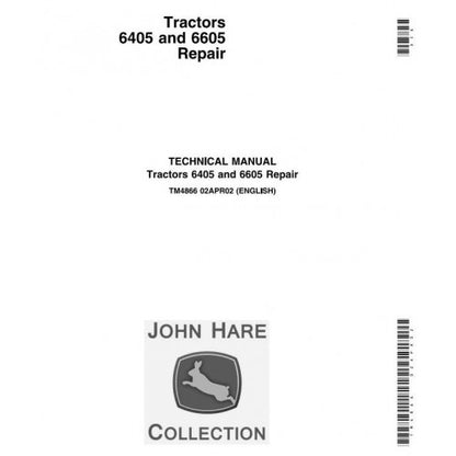 John Deere 6405 and 6605 Tractor (BRASIL) Service Repair Technical Manual Pdf - TM4866 2