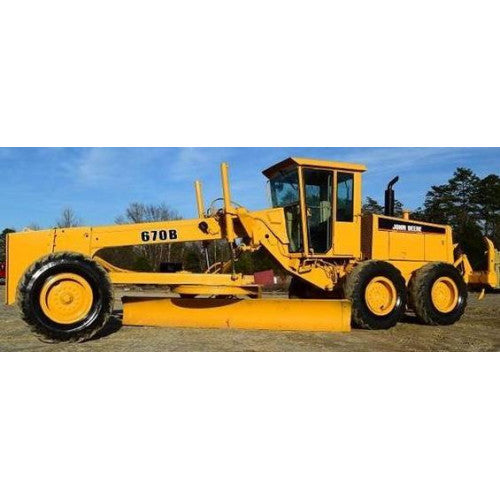 John Deere 670B, 672B, 770B, 770BH, 772B, 772BH HFWD/Motor Grader Pdf Repair Service Technical Manual TM1453