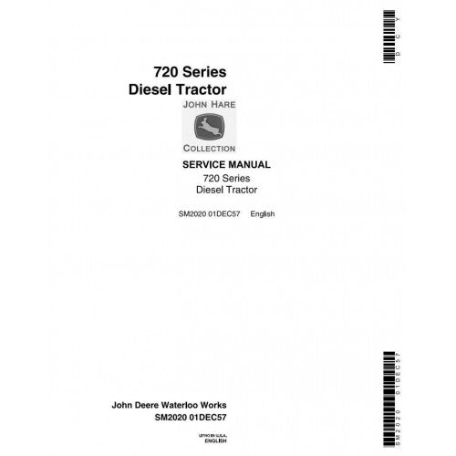 John Deere 720, 730 Tractor Service Repair Technical Manual Pdf - SM2020 2