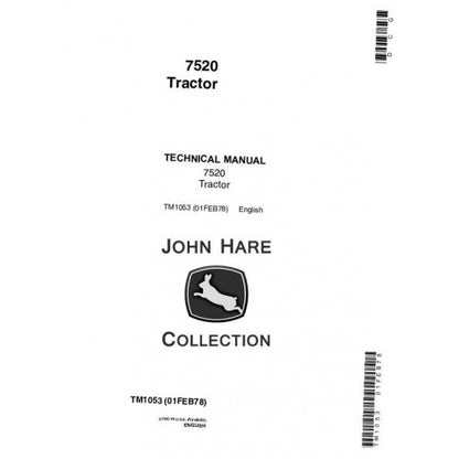 John Deere 7520 4WD Articulated Tractor Service Repair Technical Manual Pdf - TM1053 2