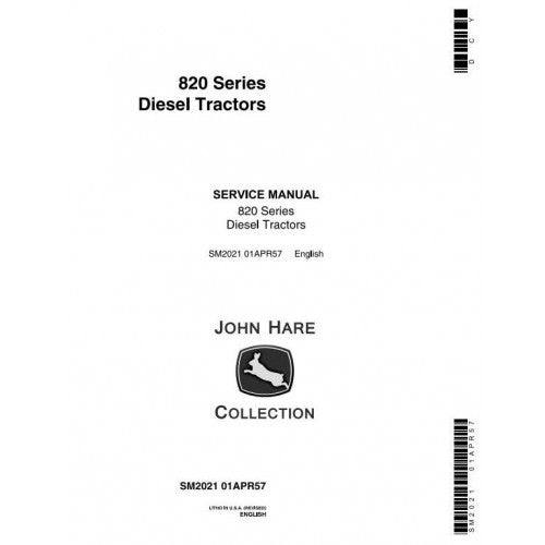 John Deere 820, 830, 80 Series Diesel Tractor Service Repair Technical Manual Pdf - SM2021