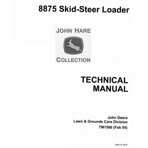 John Deere 8875 Skid Steer Loader Service Repair Technical Manual Pdf TM1566 2