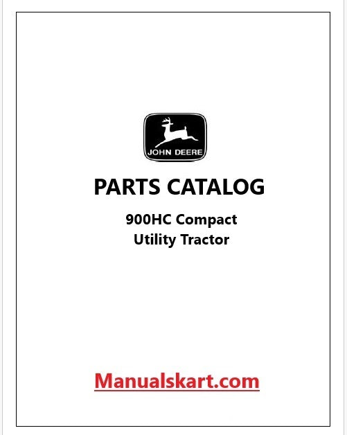 John Deere 900HC Compact Utility Tractor Pdf Parts Catalog Manual PC2076