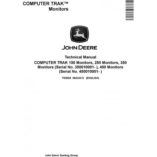 John Deere Computer Trak Monitors Technical Manual Pdf - TM2064